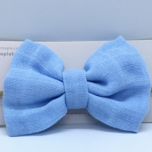 Sugar + Maple Baby Muslin Bow Headband