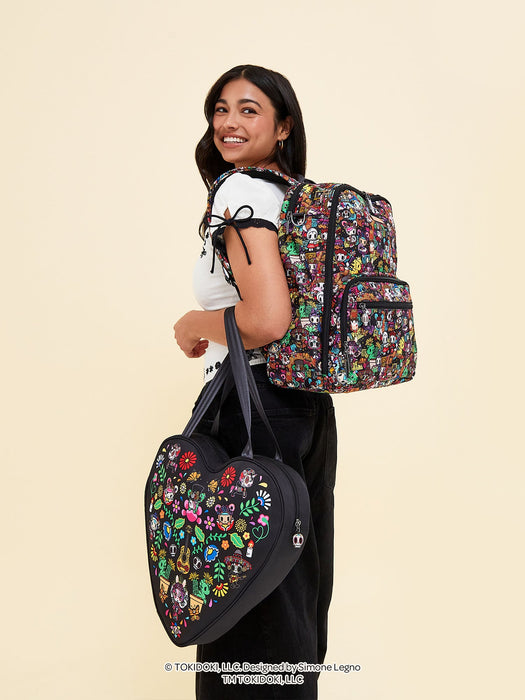 JuJuBe tokidoki Heart Tote Diaper Bag | Dia de los Muertos