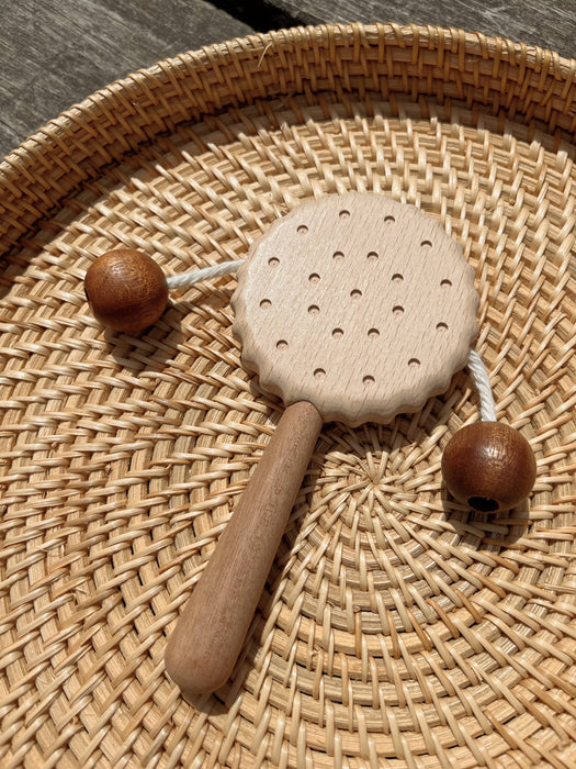 Cookie Shaped Wooden Spinning Drum