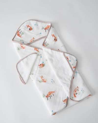 Little Unicorn Cotton Hooded Towel & Wash Cloth