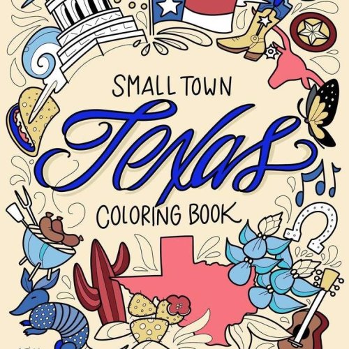 Becca Borrelli Illustrations Small Town Texas Coloring Book ...