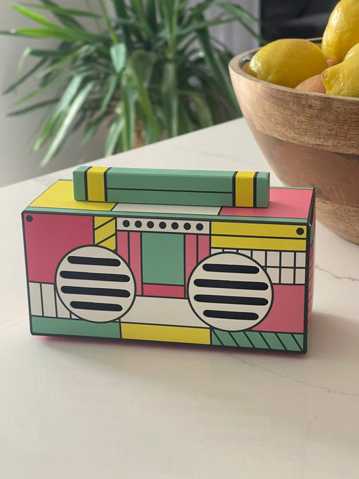 Retro Boombox Bluetooth Speaker-FL