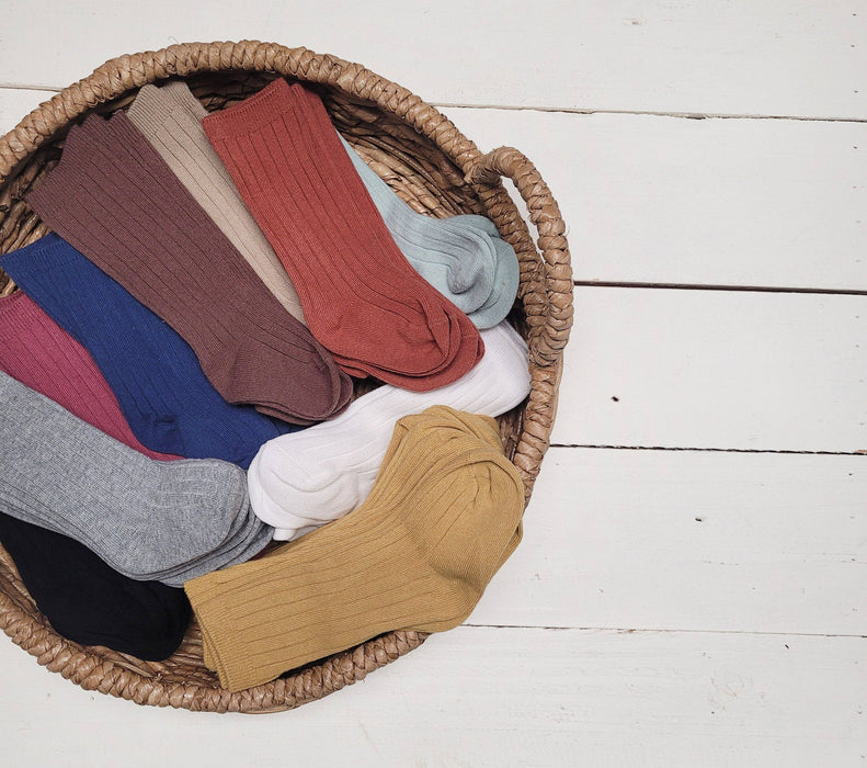 Ribbed Cotton Socks
