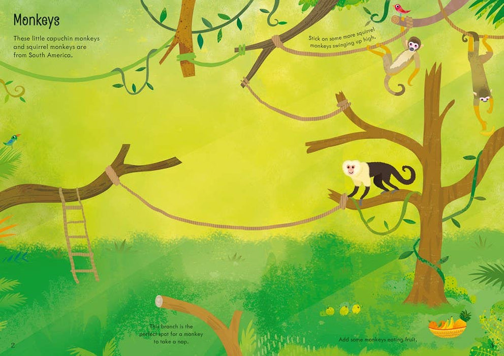 Little First Stickers Zoo : Usborne