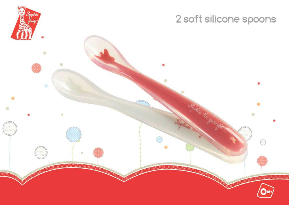 Batch of 2 Silicon Soft Spoons