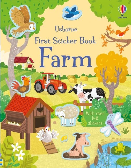 First Sticker Book Farm : Usborne
