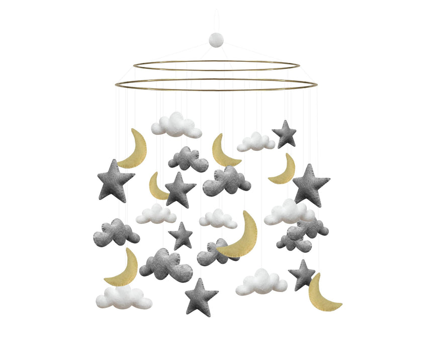 Gamcha Mobile - Night Sky, Grey/Yellow