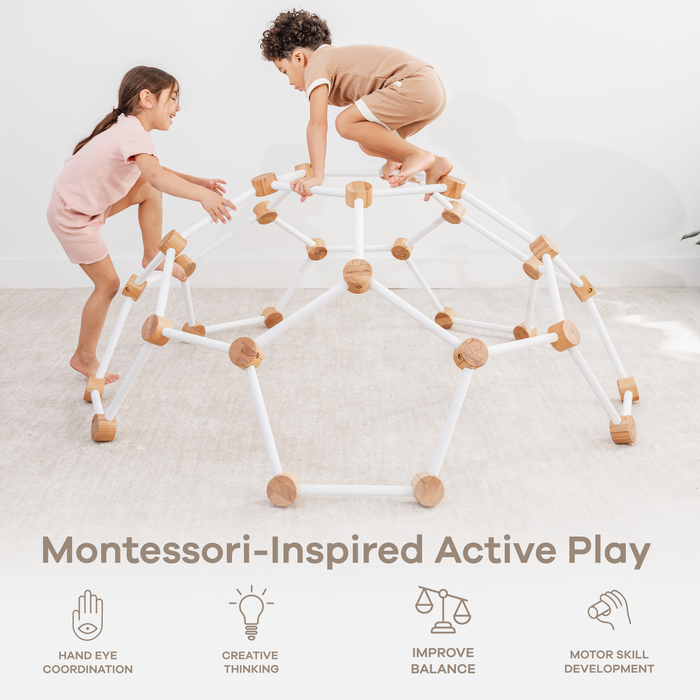 Wooden Toddler Play Gym, Montessori Climber by Comfy Cubs