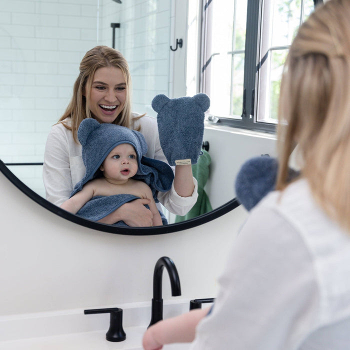 Bella Tunno | Hooded Towel + Wash Mitt Set Rain