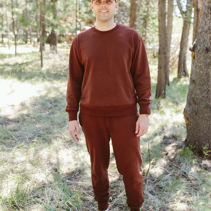 Adult Terry Sweatsuit Pant - Redwood