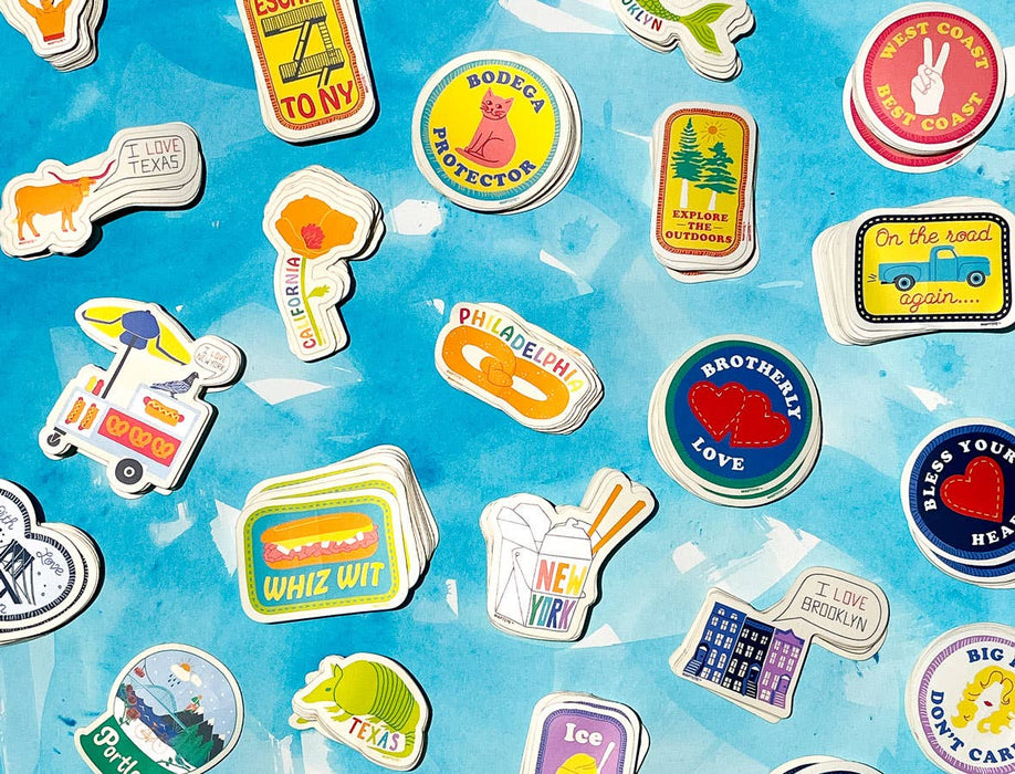 Maptote Texas Rainbow Armadillo Sticker