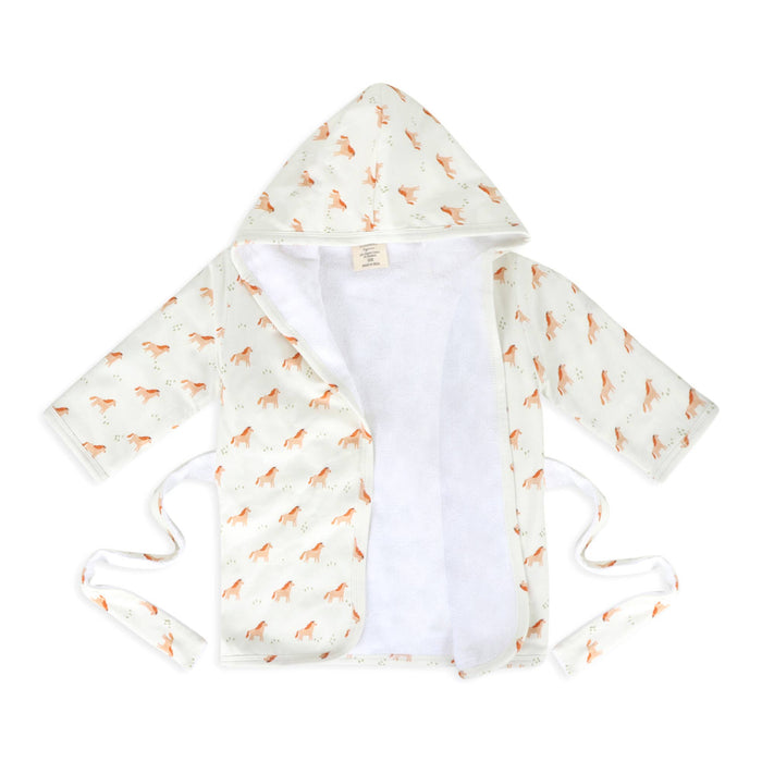Horse Baby Bathrobe (Organic)