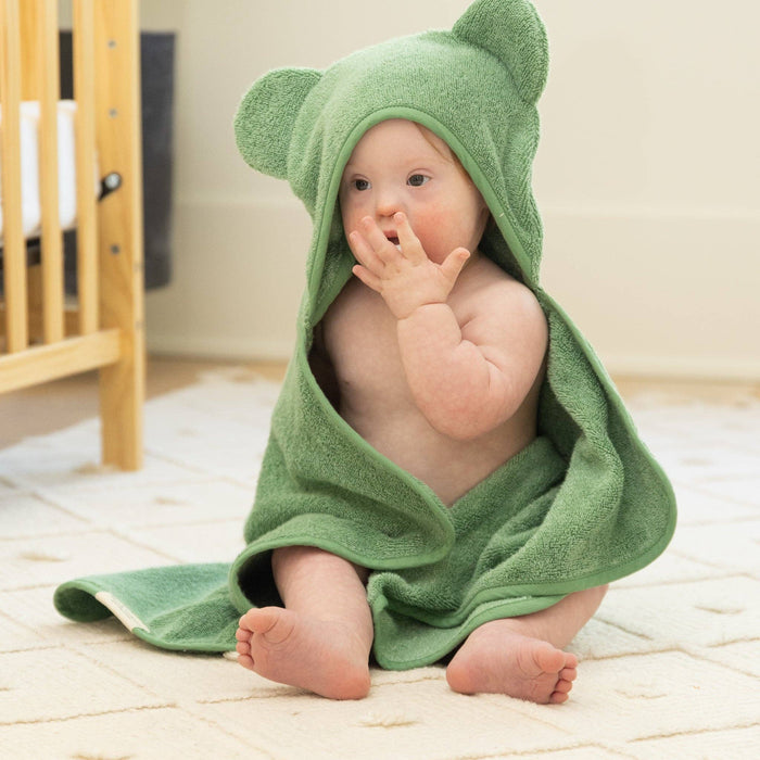 Bella Tunno | Hooded Towel + Wash Mitt Set Sea Foam