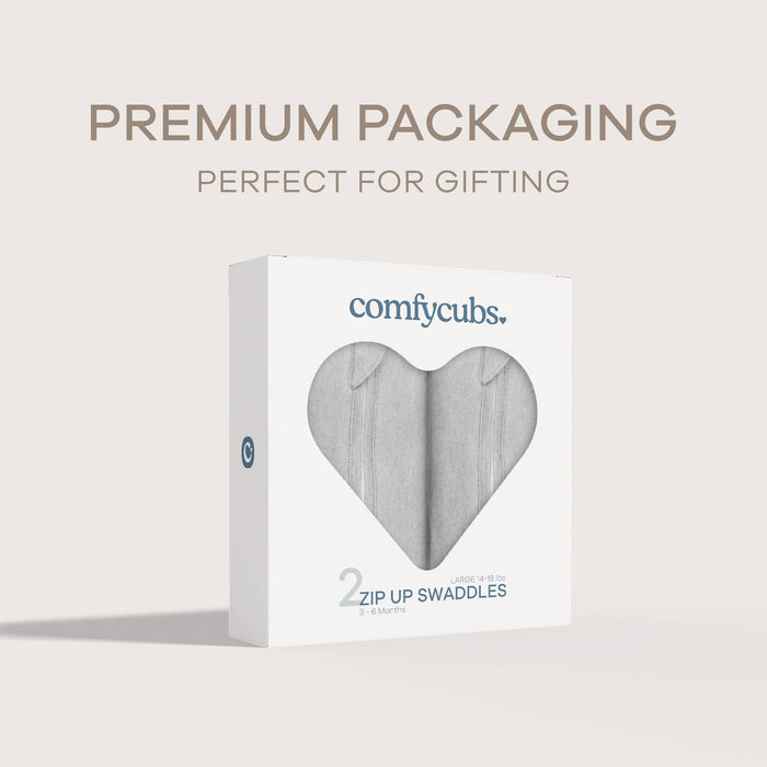 Easy Zipper Wrap 2 Pack Swaddle Blanket by Comfy Cubs