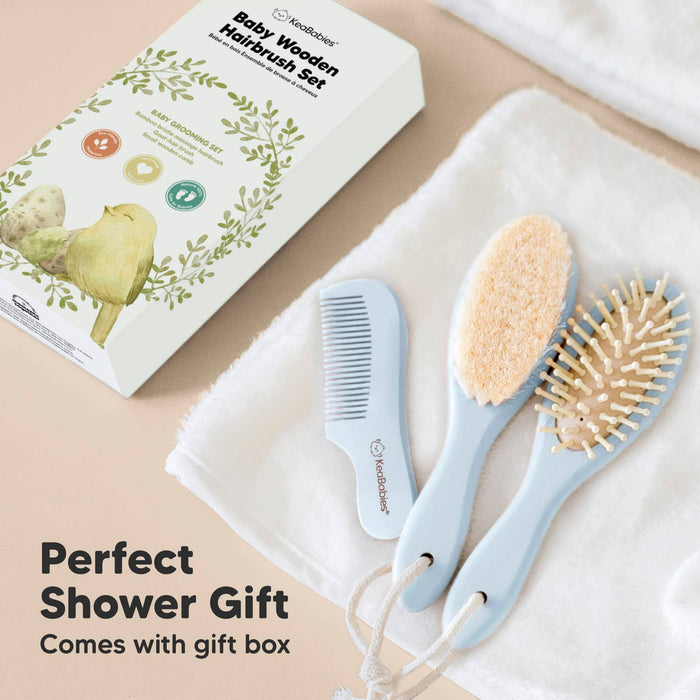 KeaBabies Baby Hair Brush and Comb Set — Enlightened Baby