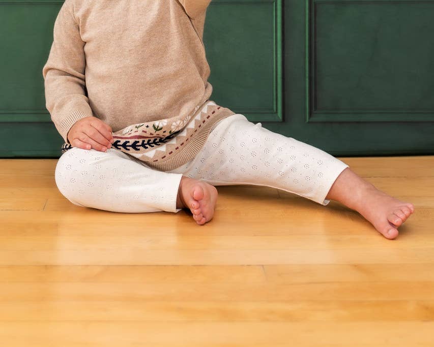 Fair Isle Baby Girl Sweater Knit Dress (Organic Cotton)