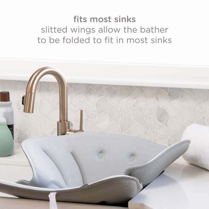 Ubbi Gray Stingray Sink Bather