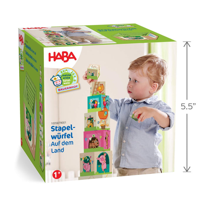 HABA On The Farm Stacking Cubes