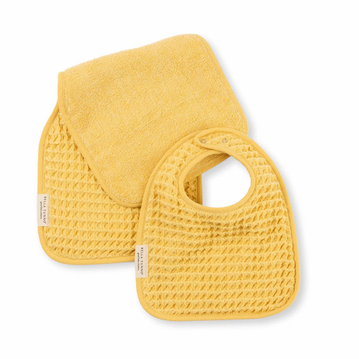 Reversible Bib + Burp Set Sunshine