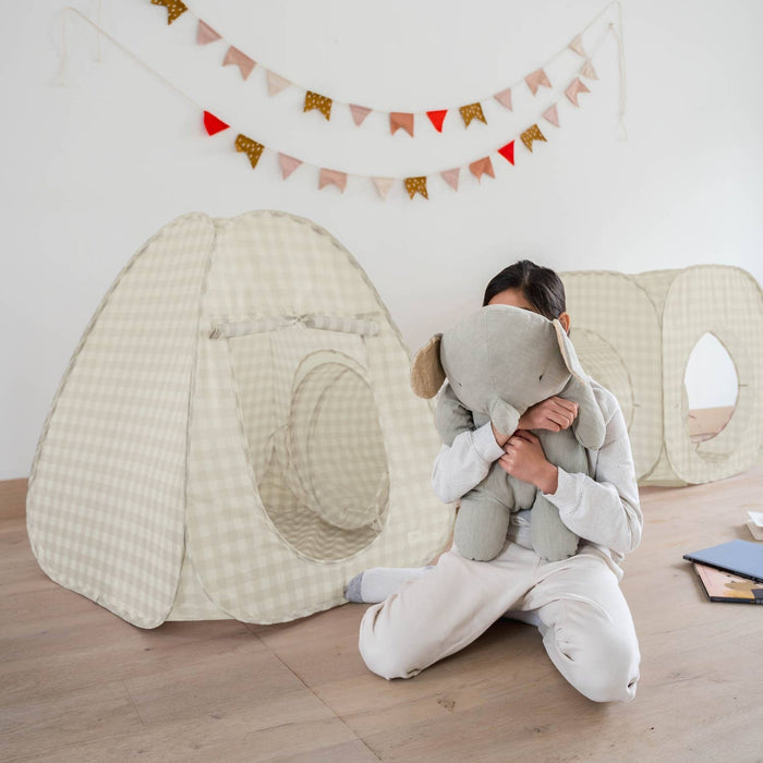 Kids 3-in-1 Play Tent & Tunnel Set with Recycled Fabric