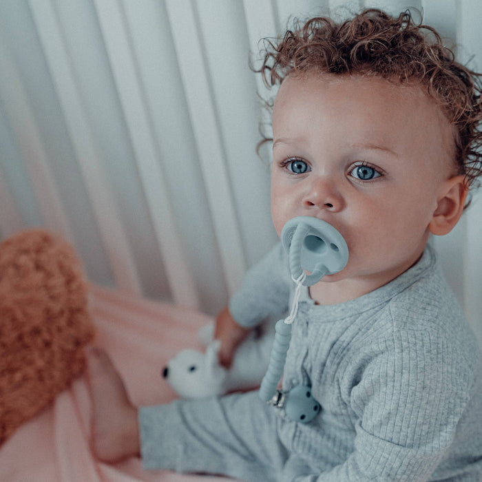 Baby Pacifier Clips, 100% Food Grade Silicone by Comfy Cubs