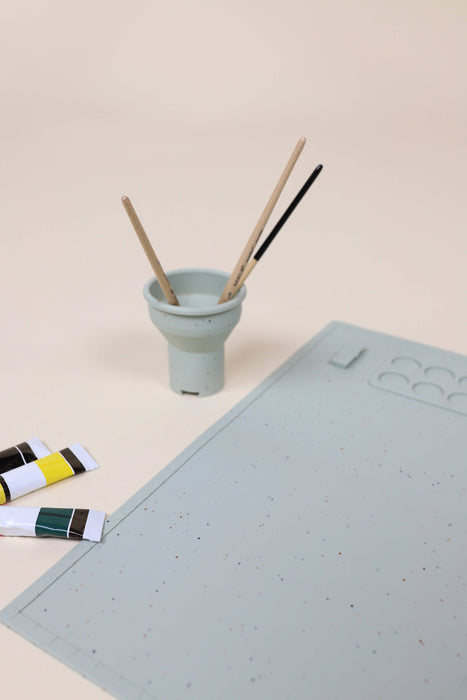 Coco Village Art & Painting Silicone Placemat - Seafoam