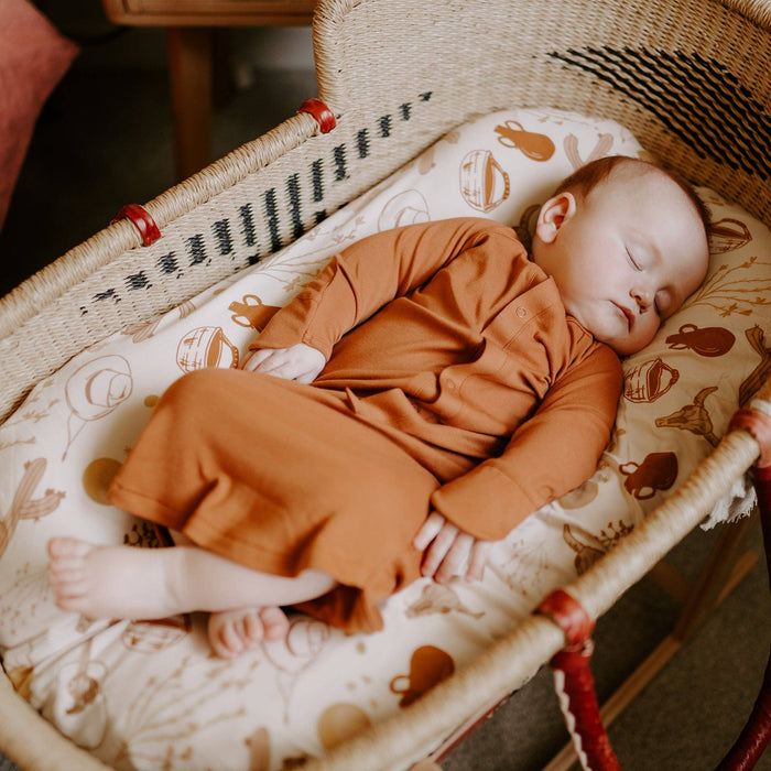 24 Hour Convertible Baby Sleeper Gown - Adobe