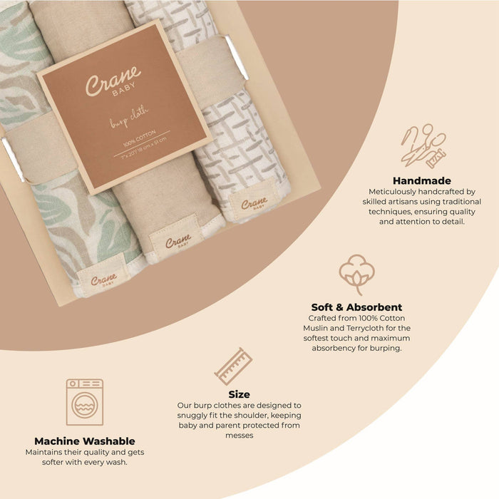 Cove 3-pc. Baby Burp Cloth Set (Beach Life)