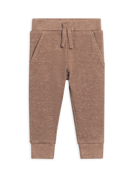 Nelson Waffle Knit Jogger - Heather Mocha