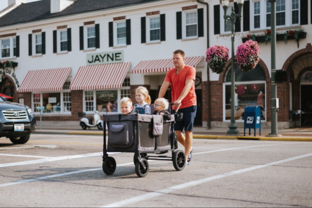 WonderFold W4 Luxe Quad Stroller Wagon