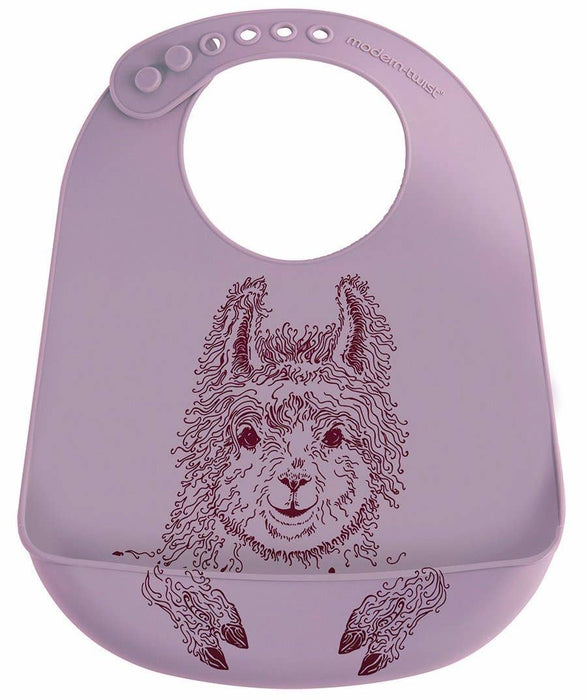 modern-twist Bucket Bib: Mama Llama - Lovely Lavender