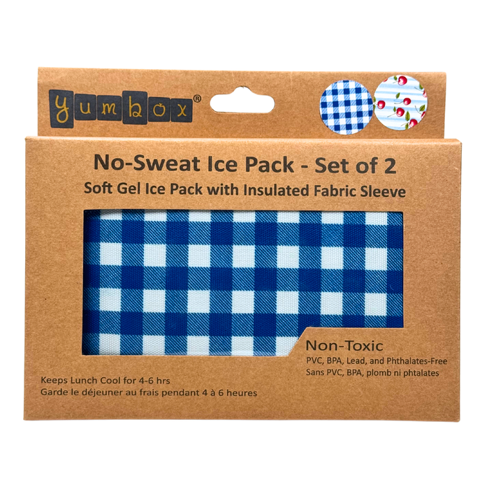 Gel Ice Packs in Fabric Sleeves 2-Pack - Vichy & Cherries