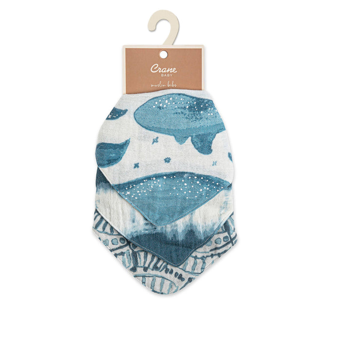 Caspian 3-Pc. Muslin Bib Set