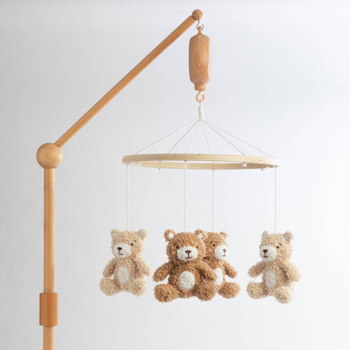 Wooden Musical Nursery Mobile - Cuddly Bear