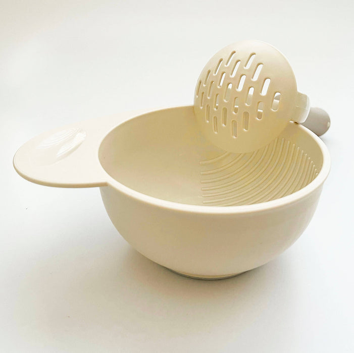Baby Food Masher Bowl Beige