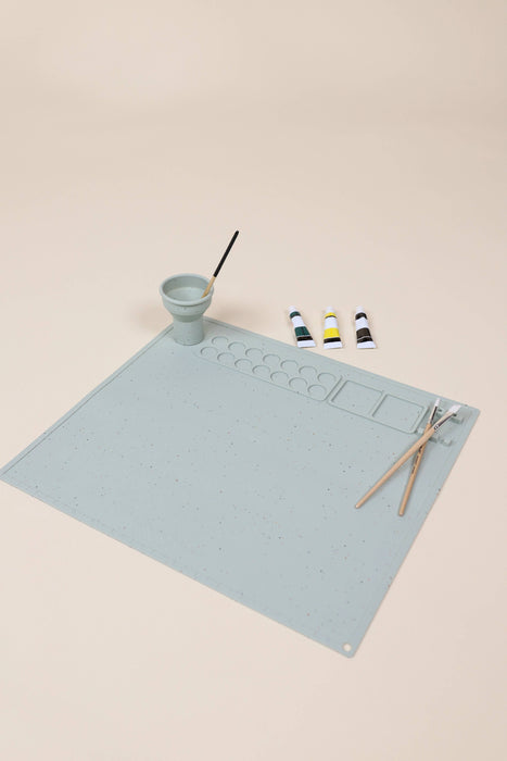 Coco Village Art & Painting Silicone Placemat - Seafoam