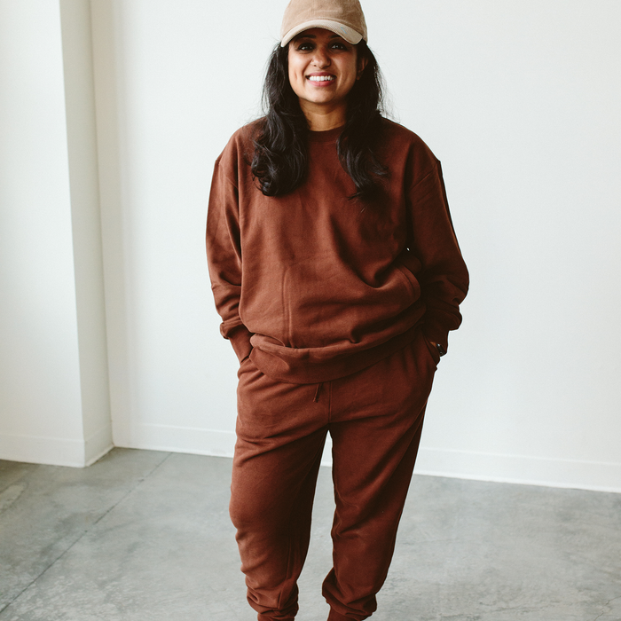 Adult Terry Sweatsuit Pant - Redwood