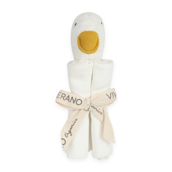 Duck - Organic Baby Lovey Security Blanket