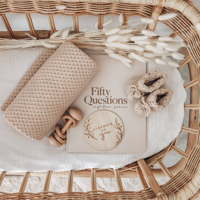 Oatmeal Knit Heirloom Blanket