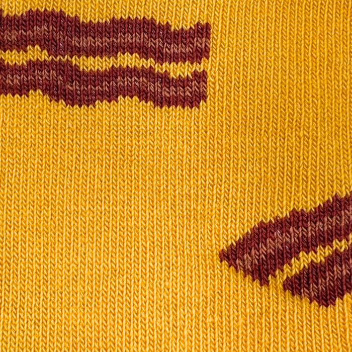 Kid's Bacon & Eggs Yellow Socks