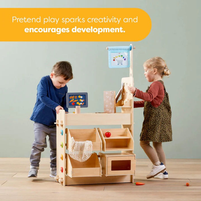HABA Creative Play 3-in-1 – Play Kitchen, Store & Workshop