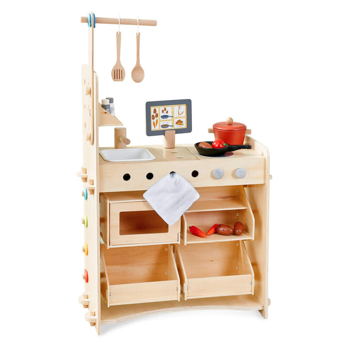 HABA Creative Play 3-in-1 – Play Kitchen, Store & Workshop