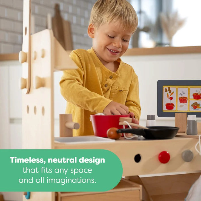 HABA Creative Play 3-in-1 – Play Kitchen, Store & Workshop