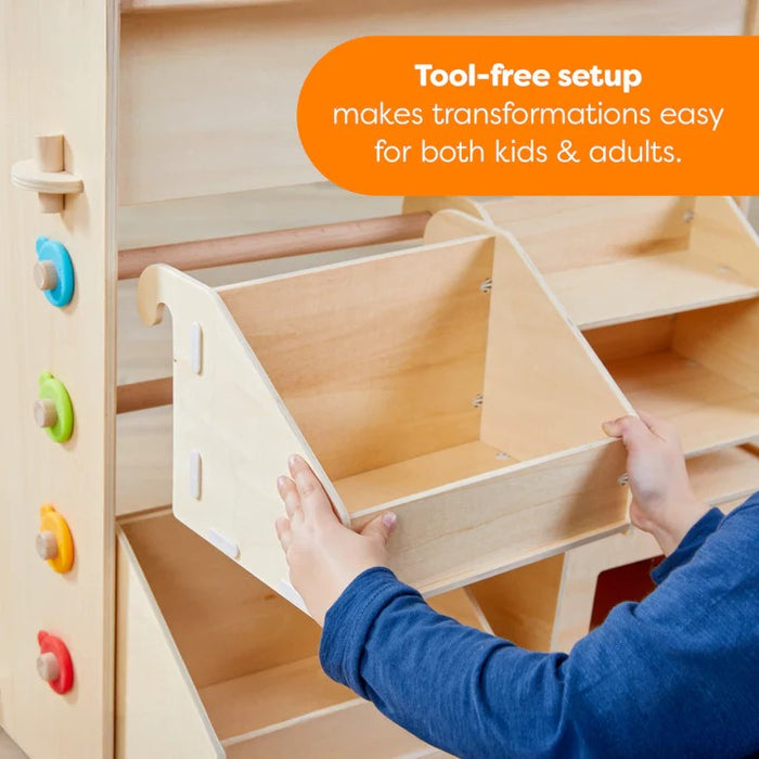 HABA Creative Play 3-in-1 – Play Kitchen, Store & Workshop
