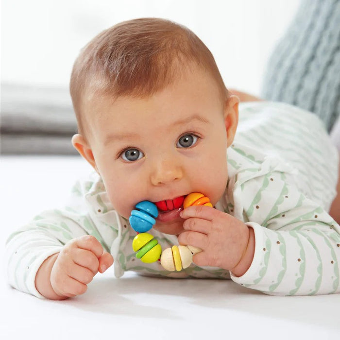 HABA Rainbow Rattle Grasping and Teething Toy