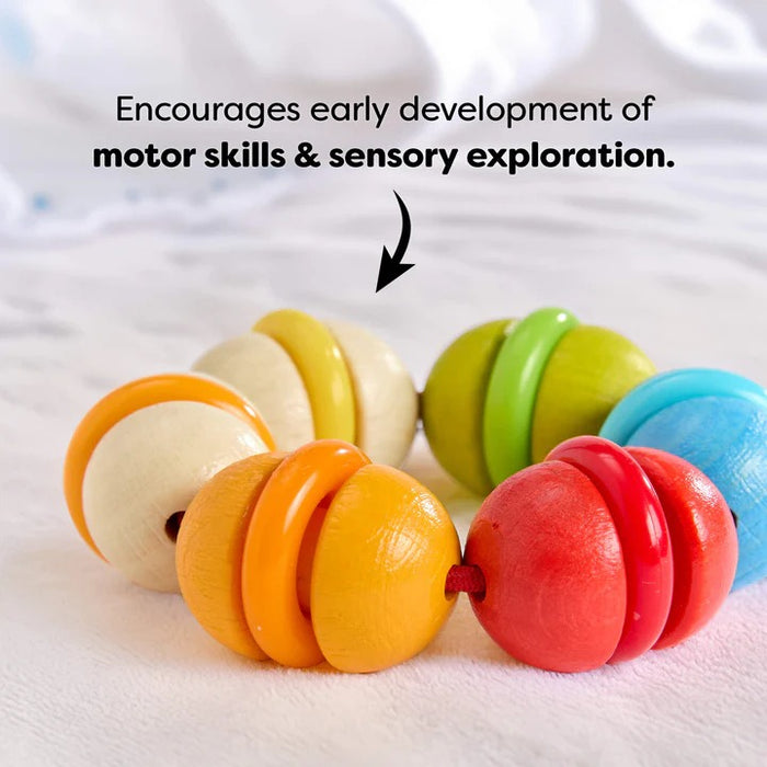 HABA Rainbow Rattle Grasping and Teething Toy