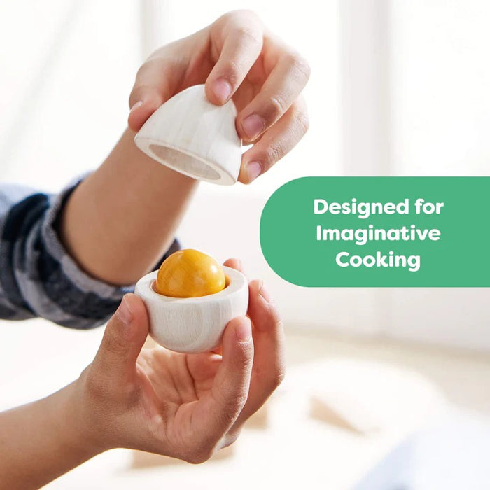 HABA Creative Play – Wooden Eggs Play Food Set