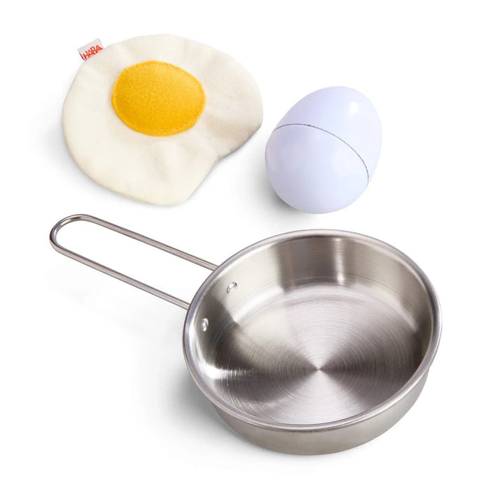 HABA Creative Play – Fried Egg and Pan Play Food Set