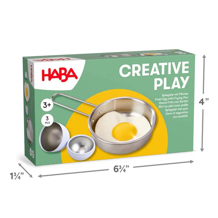 HABA Creative Play – Fried Egg and Pan Play Food Set
