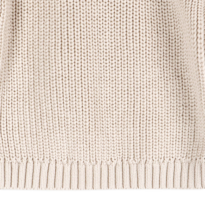Classic Chunky Knit Baby Pullover Sweater (Organic Cotton)